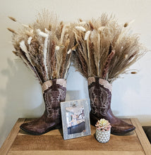 Load image into Gallery viewer, Cowboy Boot Pampas Decor
