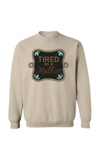 Load image into Gallery viewer, Tired as a Mother Rope Crewneck
